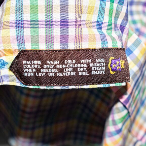 Robert Talbott EstateTailored Men's Dress Shirt Multi color 16 1/2 L - Picture 5 of 7